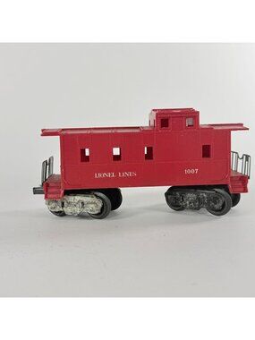 Vintage O/027 Gauge Lionel Lines 1007 Red Caboose Model Train Durable Plastic